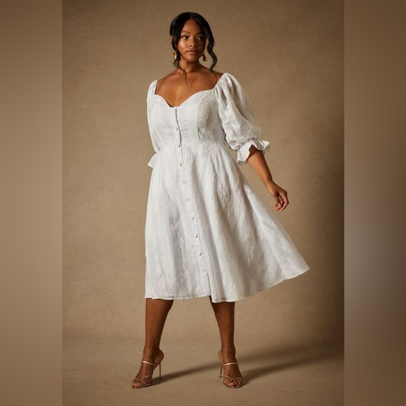 Bridal By Eloquii Sweetheart Neck Dress - New - Size 28 - Picture 1 of 6